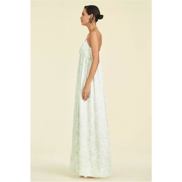 Sachin & Babi Jessica Gown in Jade Rose Watercolor Size 6 NEW - Picture 3 of 13